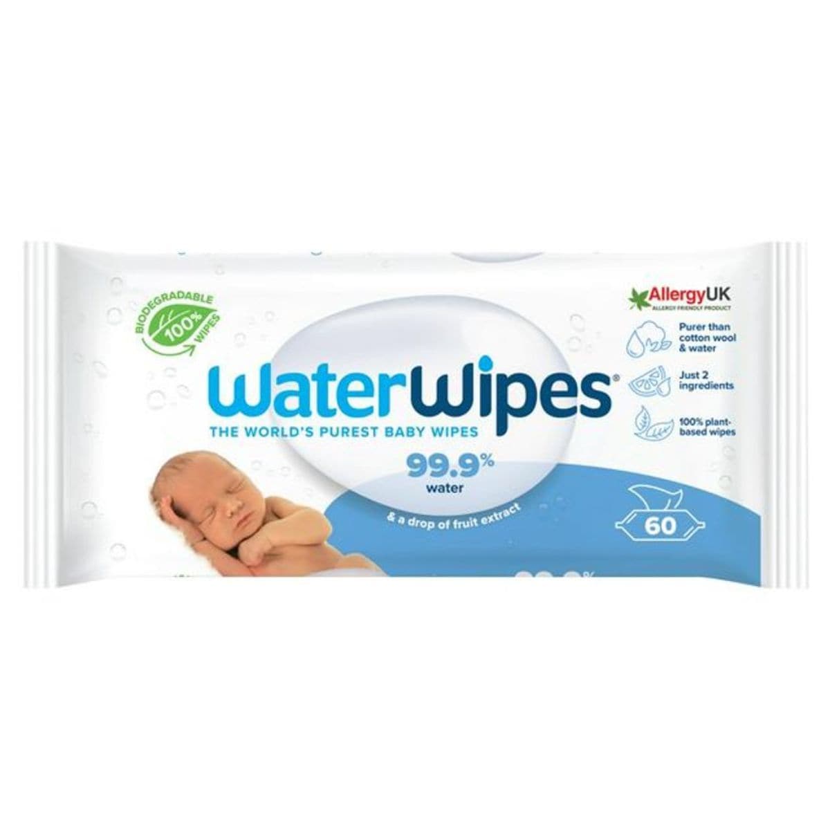 Greener Disposables :: Waterwipes - Baby Wipes - 60 count - Green Diaper  Store - Your Source for Cloth Diapers and more!